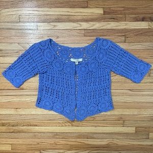 Crochet Cropped Cardigan